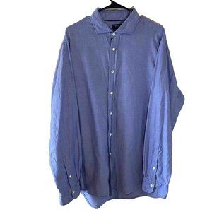 Ralph Lauren Polo Shirt Mens Size XL Blue Casual Twill Long Sleeve Button Up